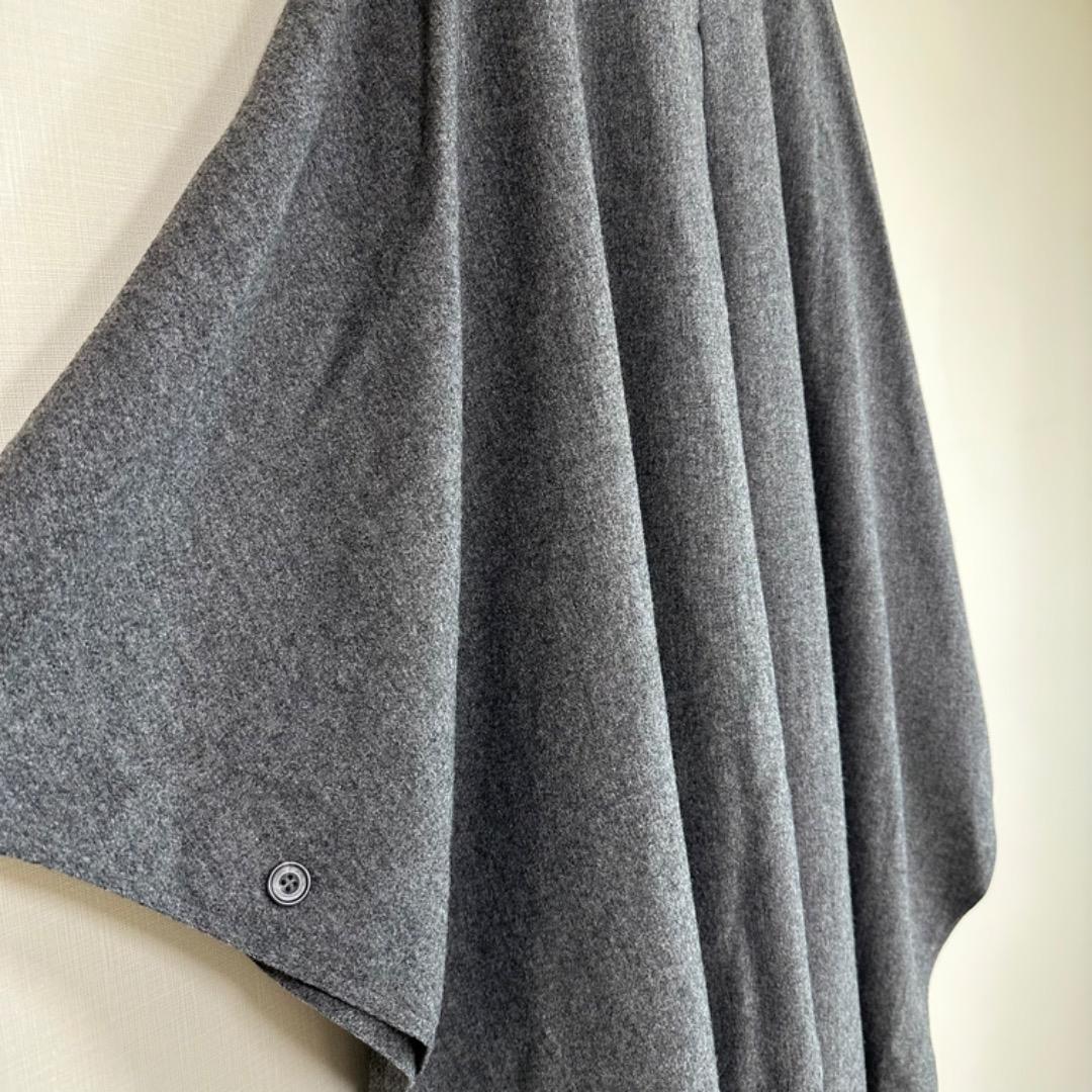 aquascutum ステンカラー　ケープコート　ポンチョ　ロング　マント