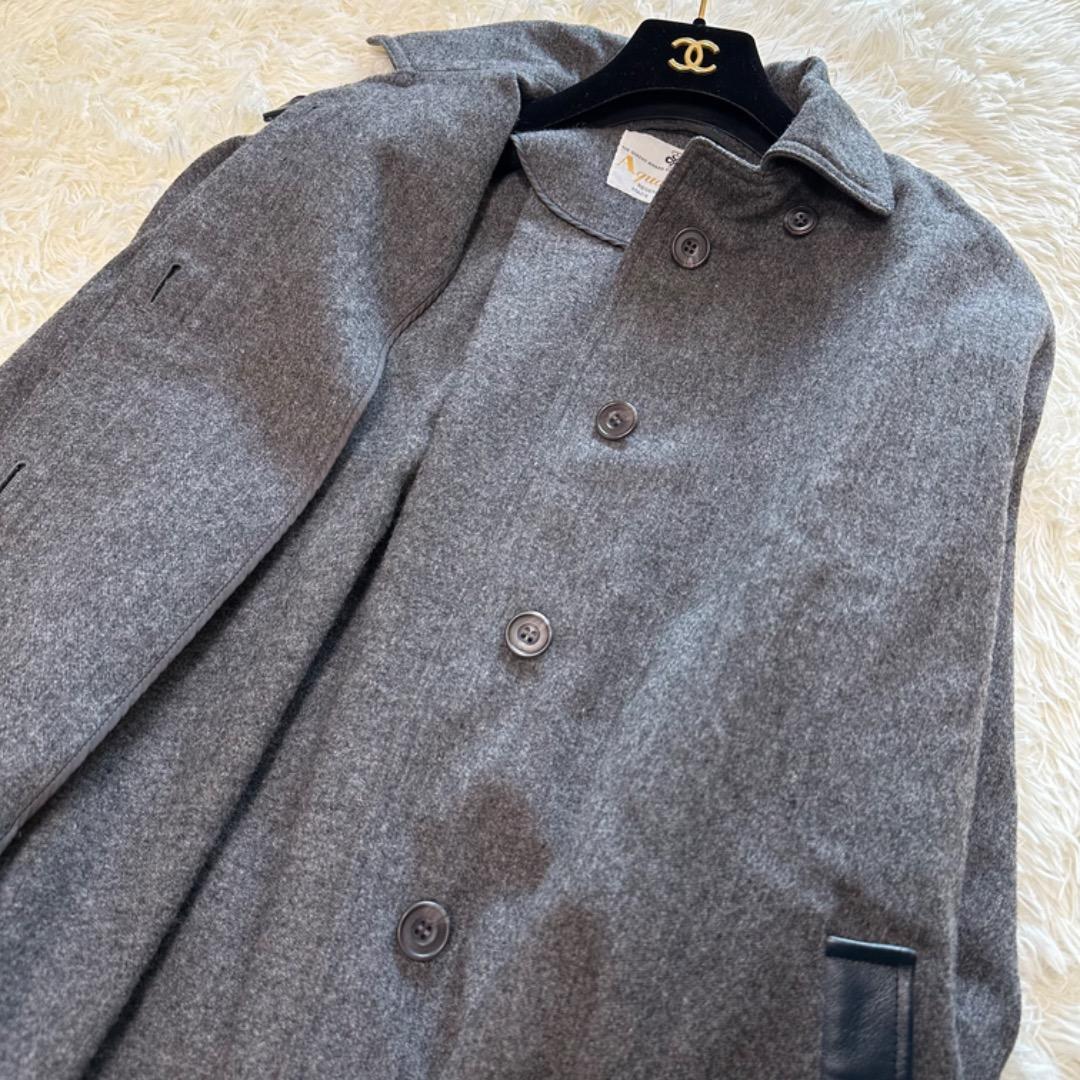 aquascutum ステンカラー　ケープコート　ポンチョ　ロング　マント