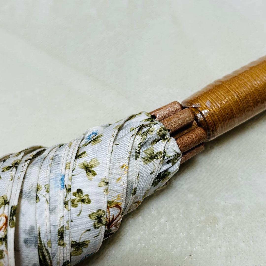 ピンクハウス　傘　白詰草ブーケ　四葉のクローバー　アイボリー　長傘　未使用P47