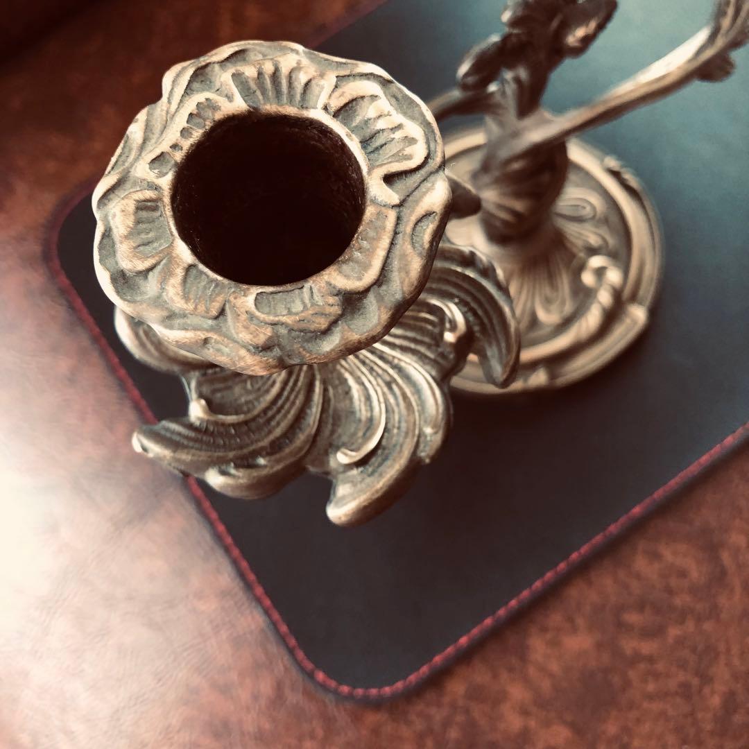 【アンティーク】キャンドルスタンド　燭台　フランス