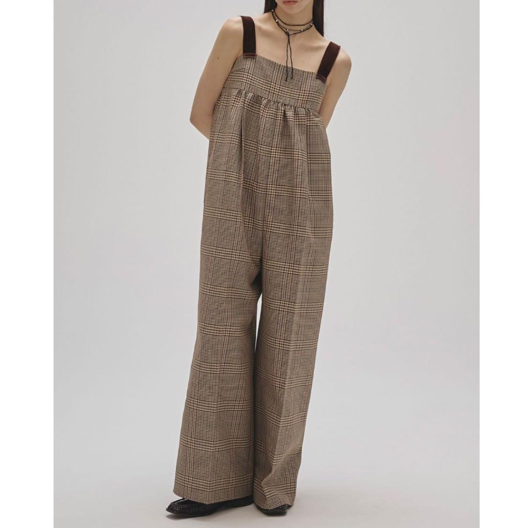 TODAYFUL Check Wide Combinaison 未使用