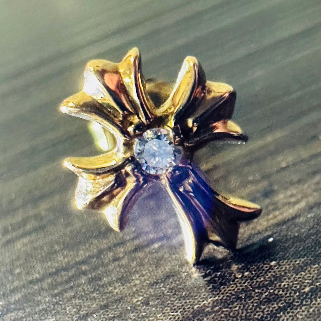 ■ Chrome Hearts 22k スタッド CHプラス ピアス ■ 1D