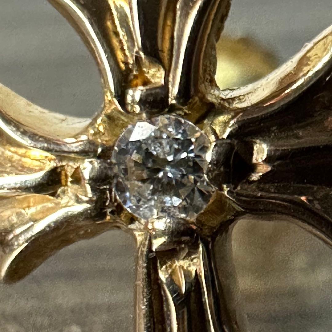 ■ Chrome Hearts 22k スタッド CHプラス ピアス ■ 1D