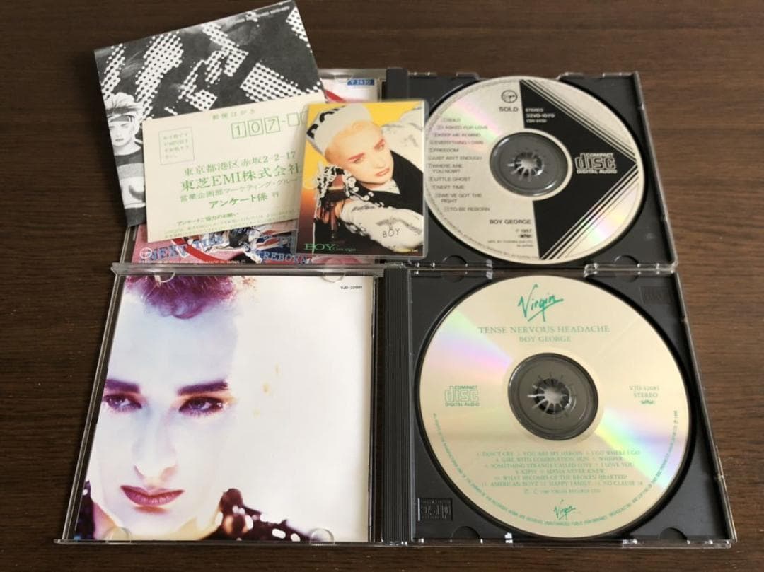 ボーイ・ジョージ 旧規格2タイトルセット 日本盤 消費税表記なし 帯付属