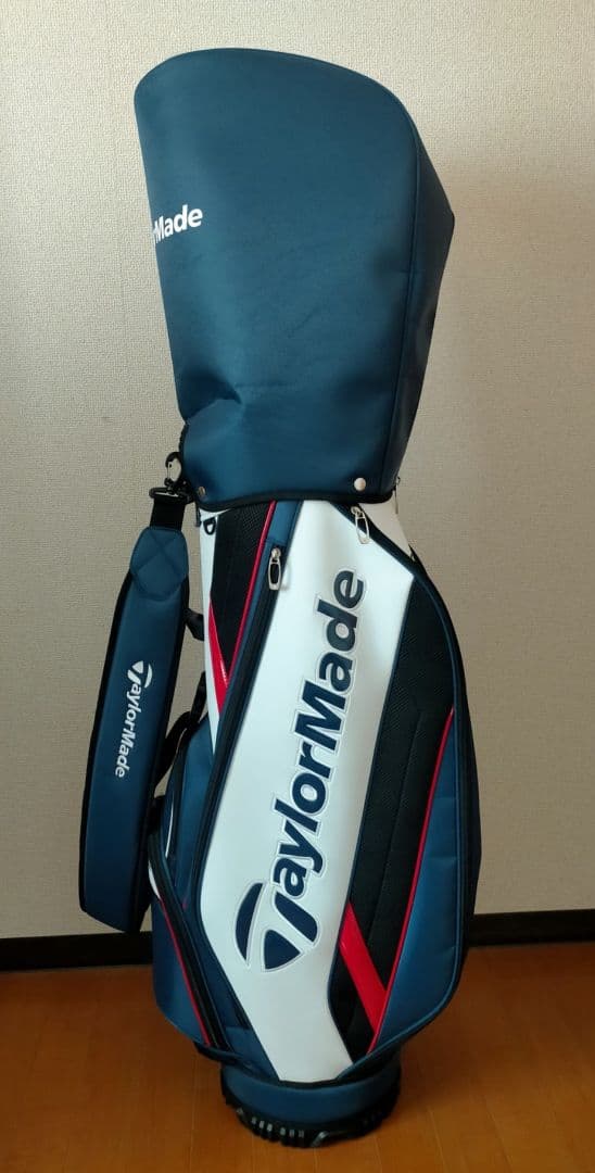 キャディバッグ　テーラーメイド　トゥルーライト　ネイビー　レッド　ブラック