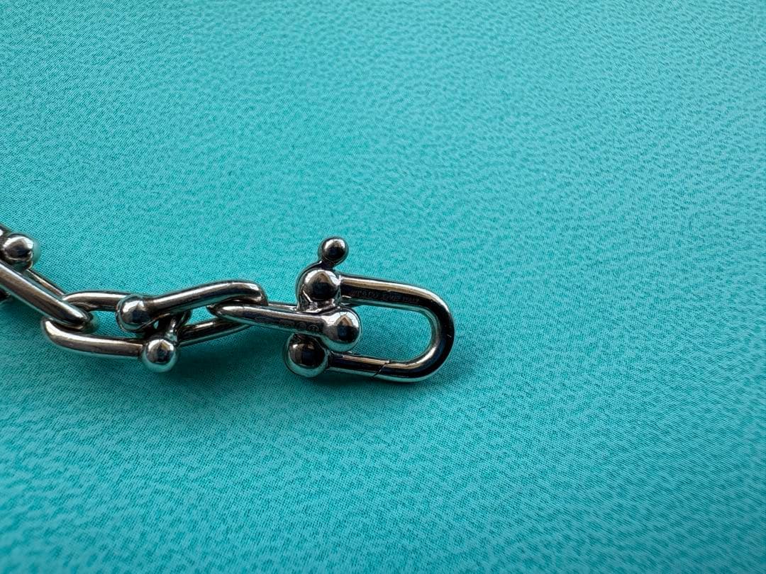 ティファニー　ハードウェア　スモールリンクネックレス　スターリングシルバー