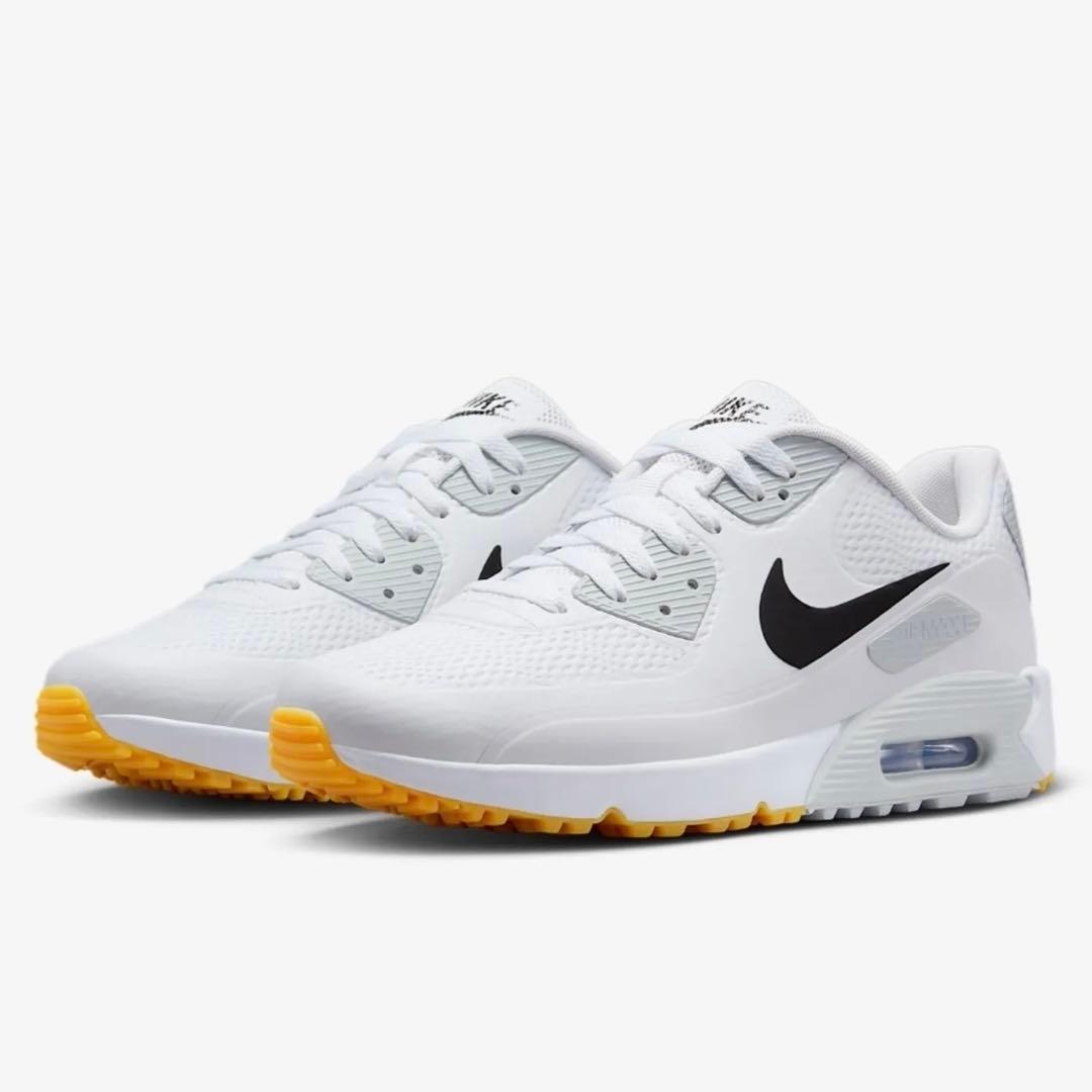 ナイキ ゴルフ 26cm エアマックス 90 シューズ スパイク 靴 白