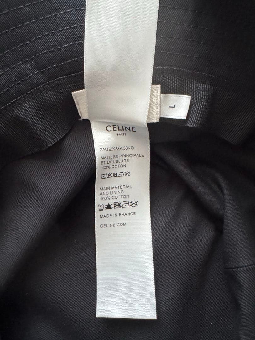 1回1〜2時間使用！極美品！箱付き！CELINE トリオンフバケットハット L