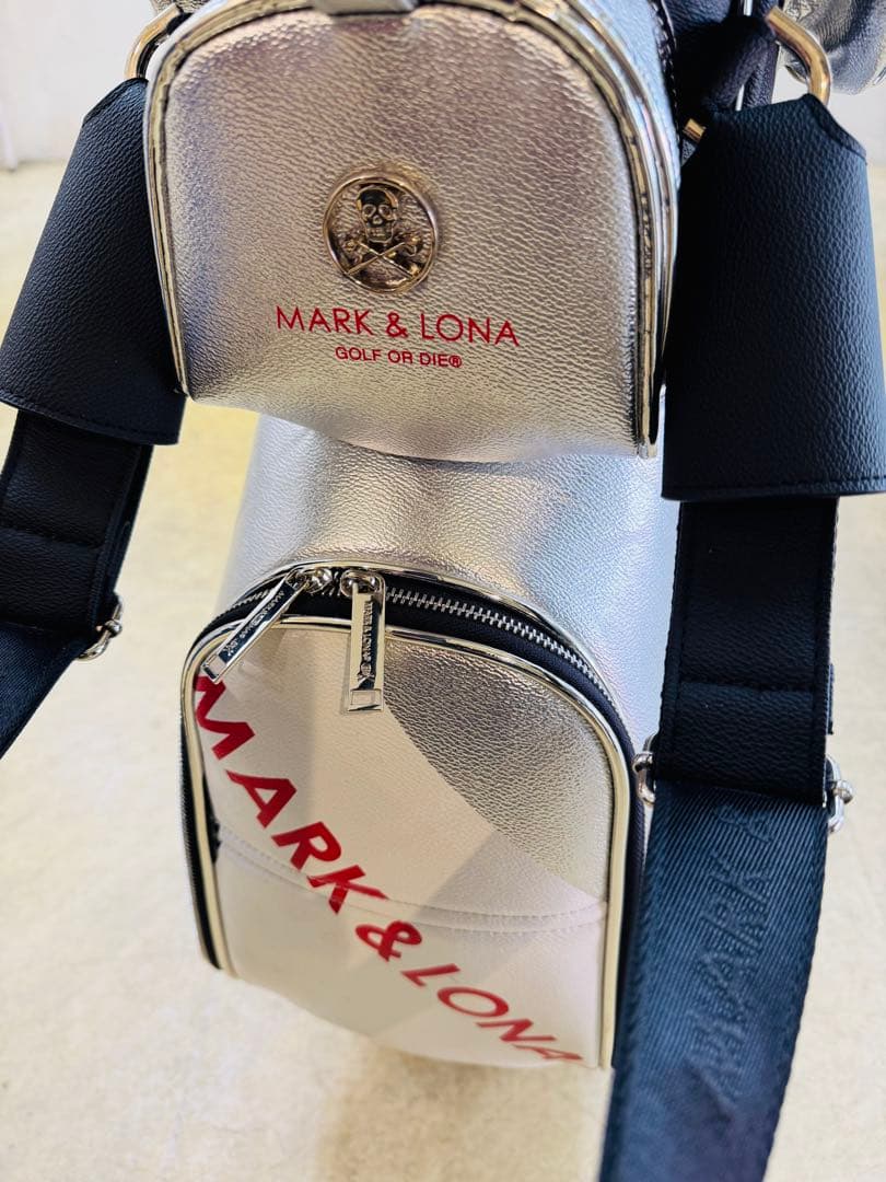 MARK & LONA スカルカモフラ柄レザーキャディバッグキムタクマクロナ