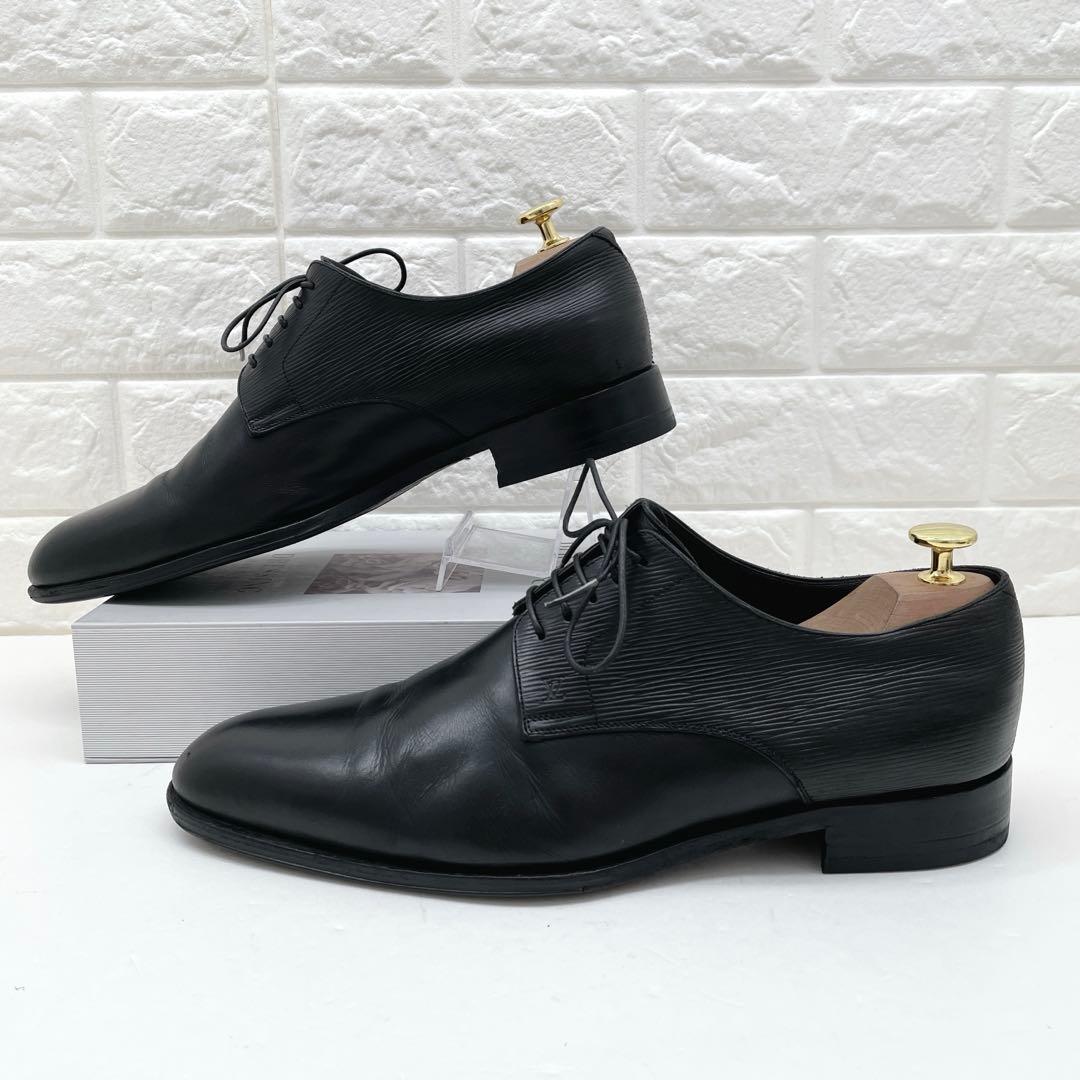 ルイヴィトン ケンジントンライン エピ 革靴 レザー ブラック 28.0cm