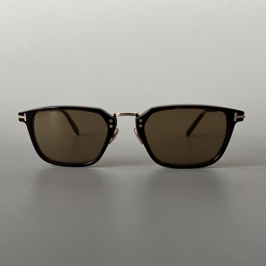 トムフォード サングラス ボストン ブラウン ゴールド 金 アジアンフィット