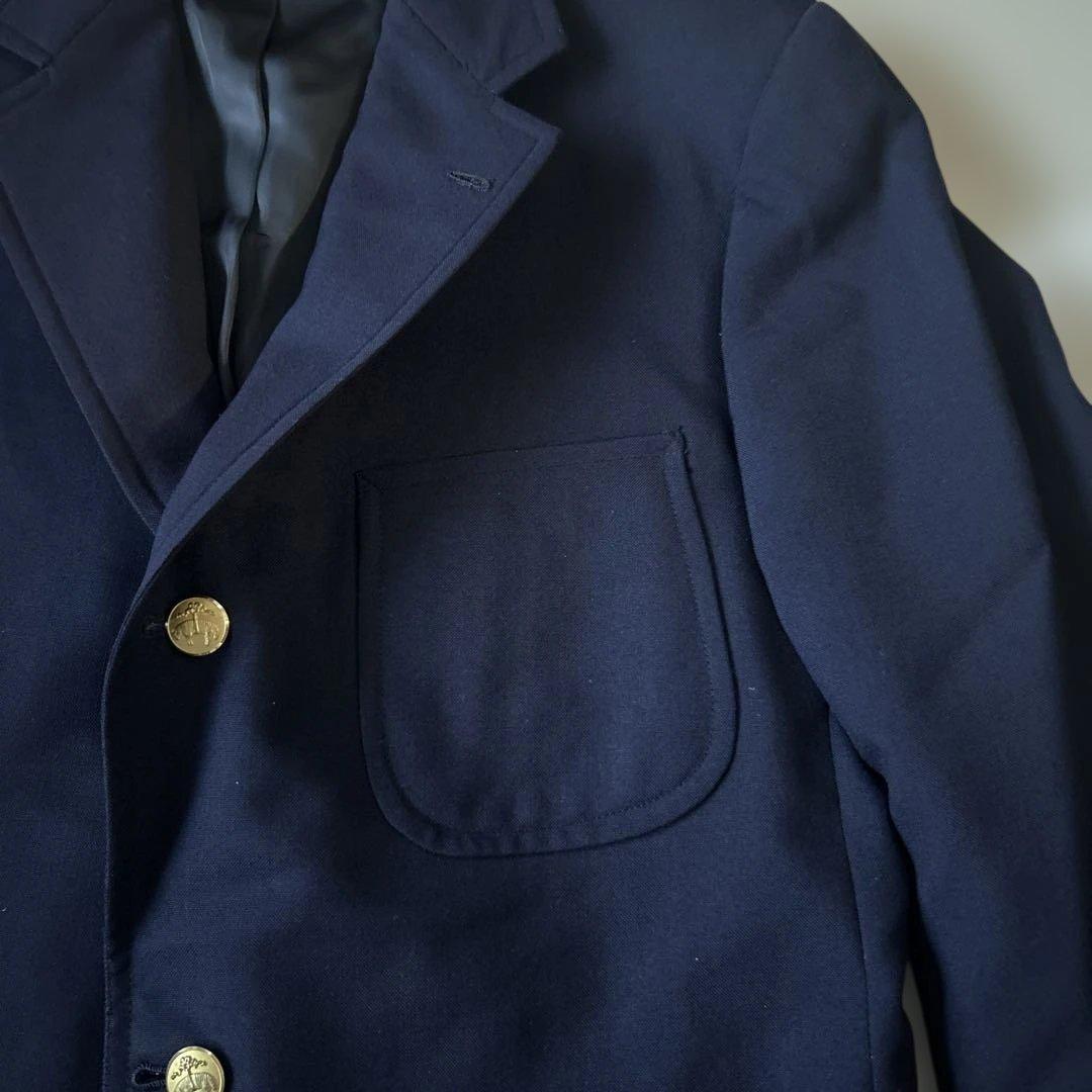 米国製ブルックスブラザーズ ゴールデンフリース 紺ブレ 金ボタン 3釦 段返り