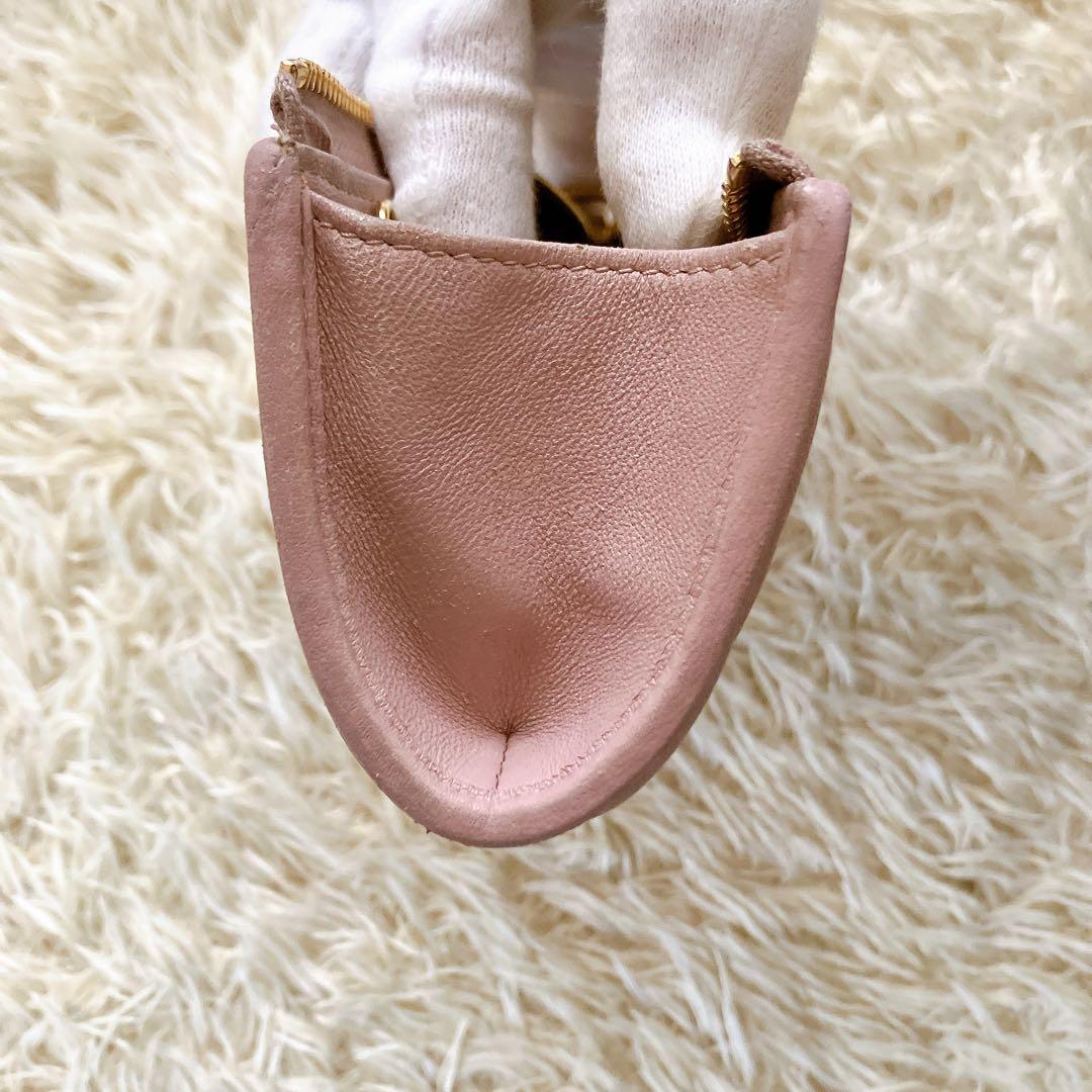 良品✨ミュウミュウ♡ケース キーリング付き マテラッセ ピンク ゴールド