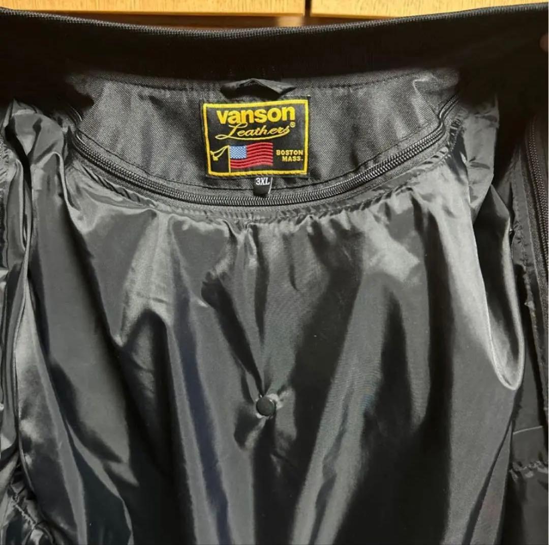 VANSON VS231S-BWバイクジャケット