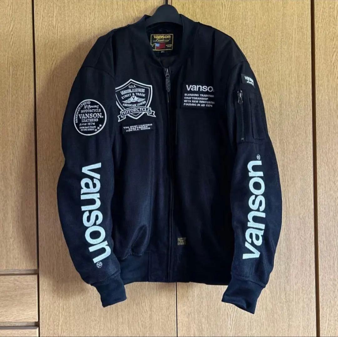VANSON VS231S-BWバイクジャケット