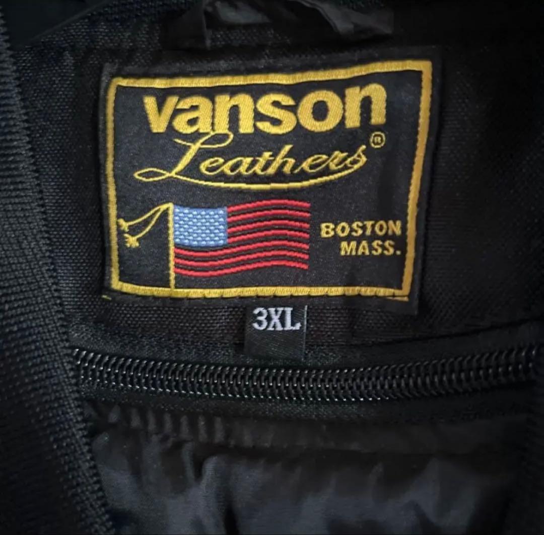 VANSON VS231S-BWバイクジャケット