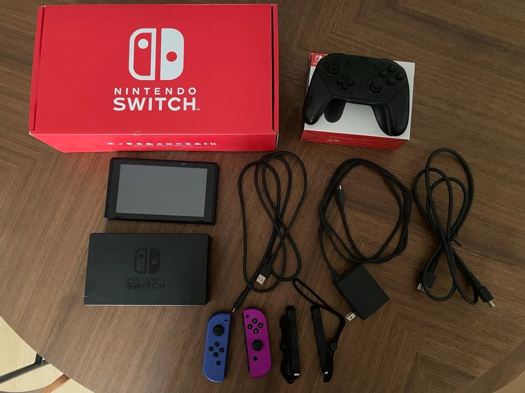 Nintendo Switch 本体 ネオンブルー ネオンパープル※プロコン付き