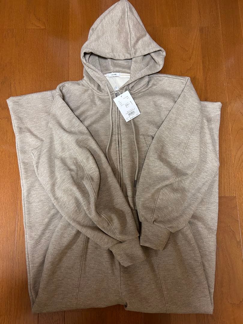 CLANE HOODED SWEAT ALL IN ONE BEIGE 1番