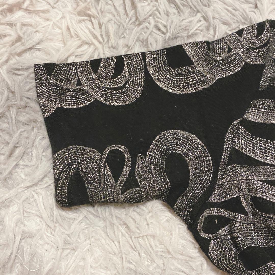 【ヒステリックス】（FREE）スネーク バナナガール ラメ Tシャツ 希少 派手