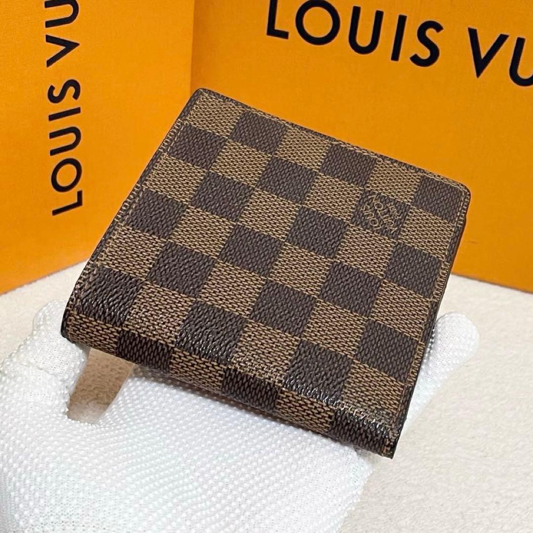 ルイヴィトン ダミエ　ポルトフォイユ マルコ　二つ折り財布