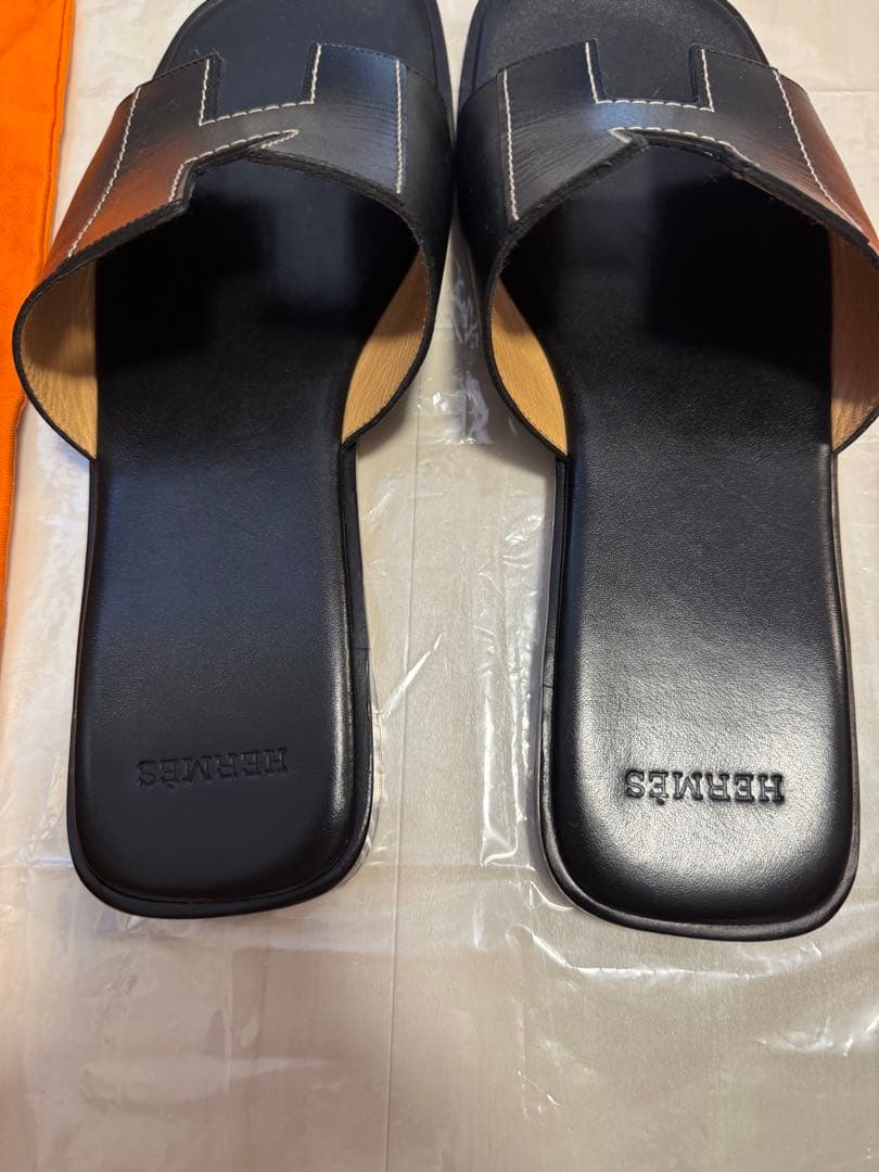 HERMES エルメス サンダル オラン ブラック 約27cm (42 FR)