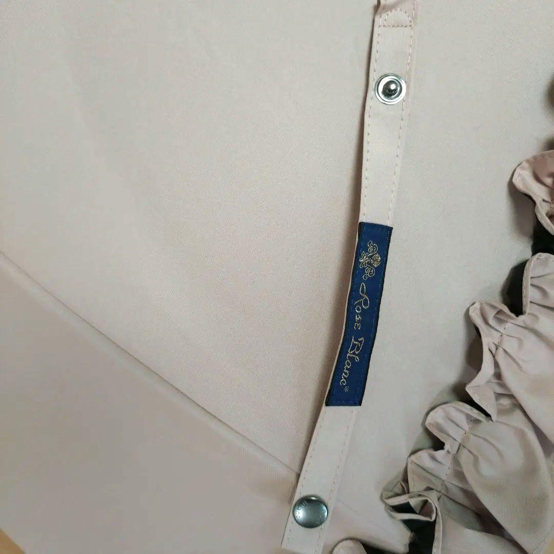 芦屋ロサブラン 完全遮光 フリル付きパゴダ日傘 ピンク