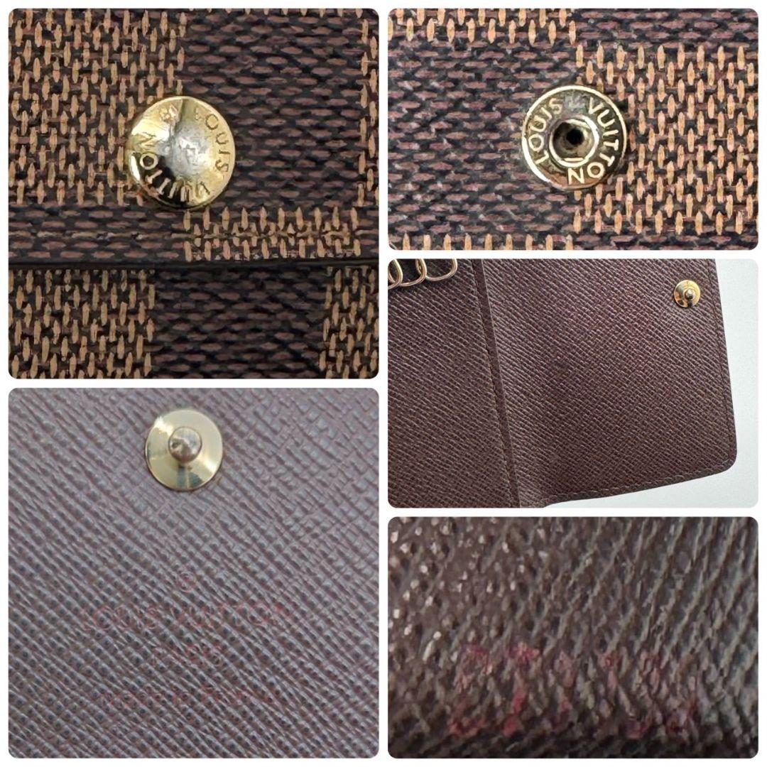 美品 ルイヴィトン ダミエ エベヌ ミュルティクレ6 キーケース 鍵 6連