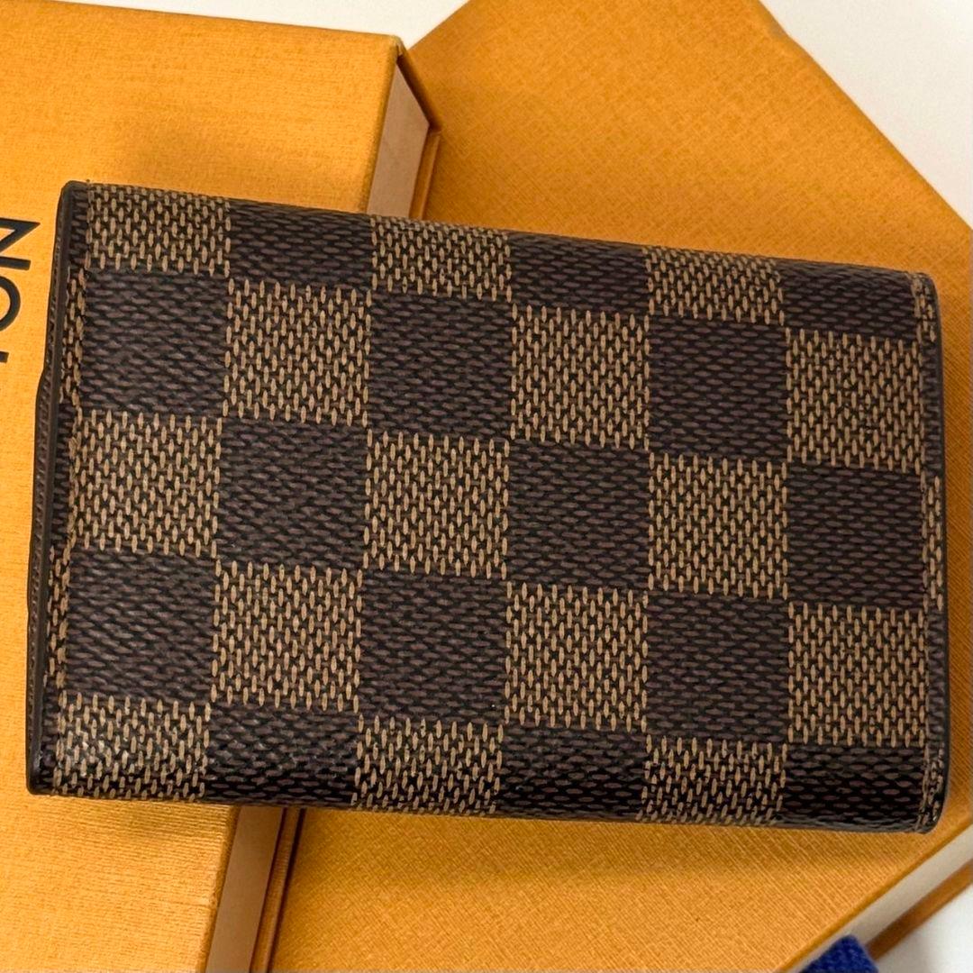 美品 ルイヴィトン ダミエ エベヌ ミュルティクレ6 キーケース 鍵 6連