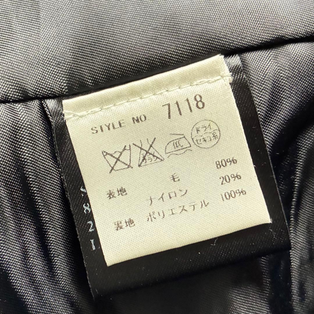 ★USA製★schott★ピーコート ★スリム★メルトン★753US★L★黒★