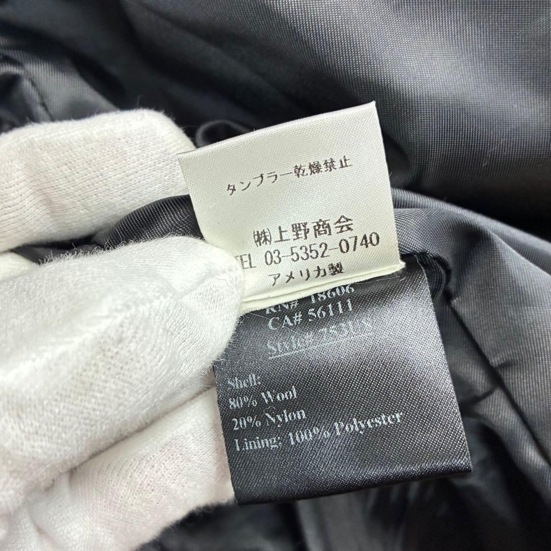 ★USA製★schott★ピーコート ★スリム★メルトン★753US★L★黒★