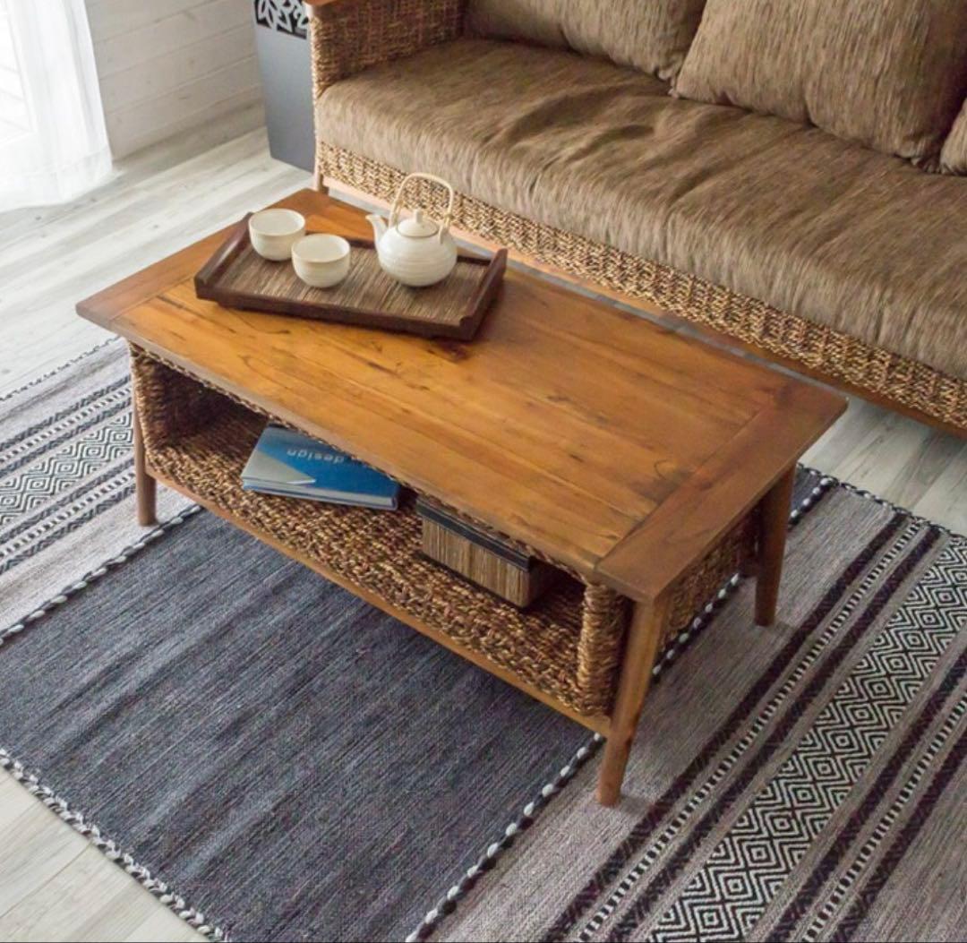 アジアン家具 センターテーブル ハワイアン コーヒーテーブル アンティーク