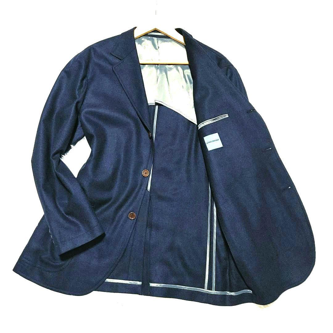 Loro Piano カシミヤ混　テーラードジャケット　ネイビー　大きめ　L