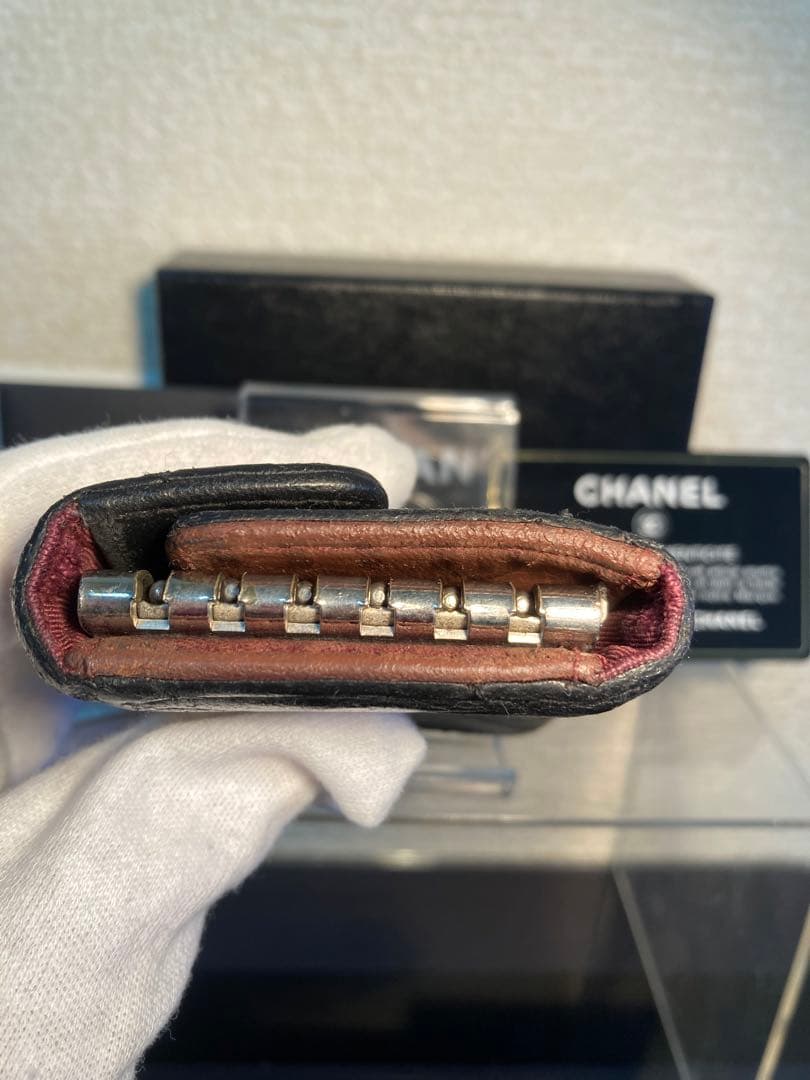 ［正規品］CHANELマトラッセ6連キーケース　シリアルシールあり