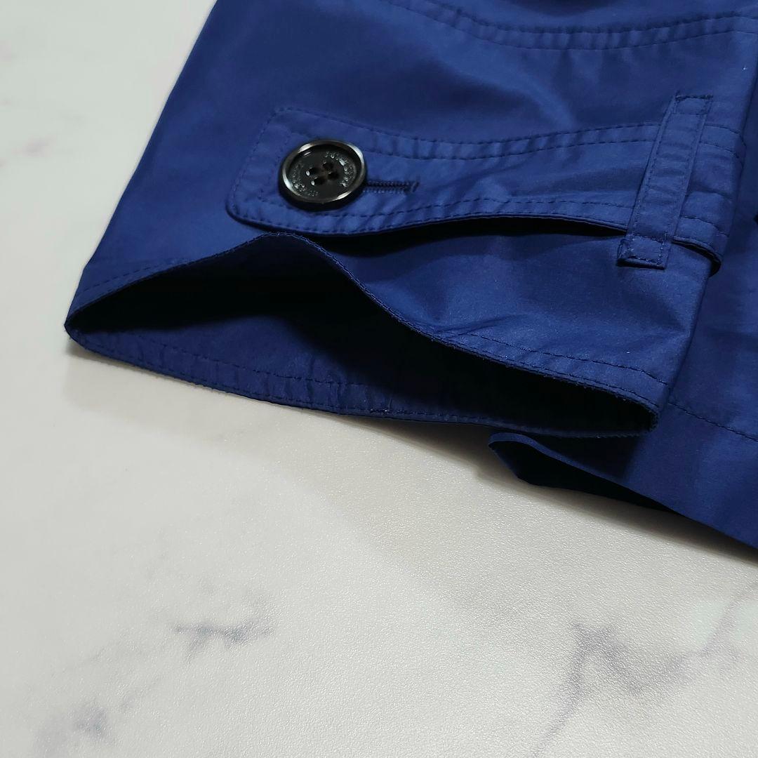 サイズ46/収納袋付☆バーバリーロンドン　スプリングコート　メガチェック　フード