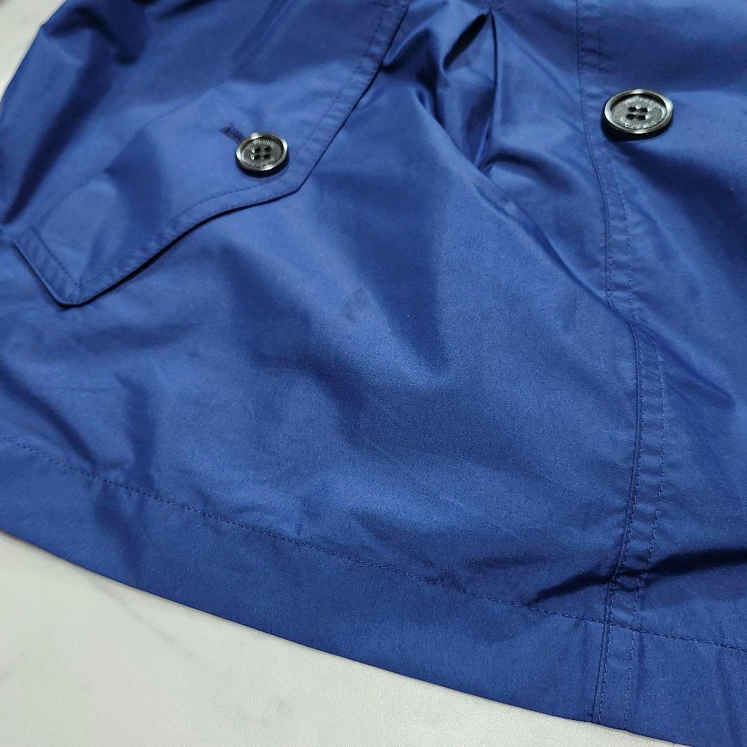 サイズ46/収納袋付☆バーバリーロンドン　スプリングコート　メガチェック　フード