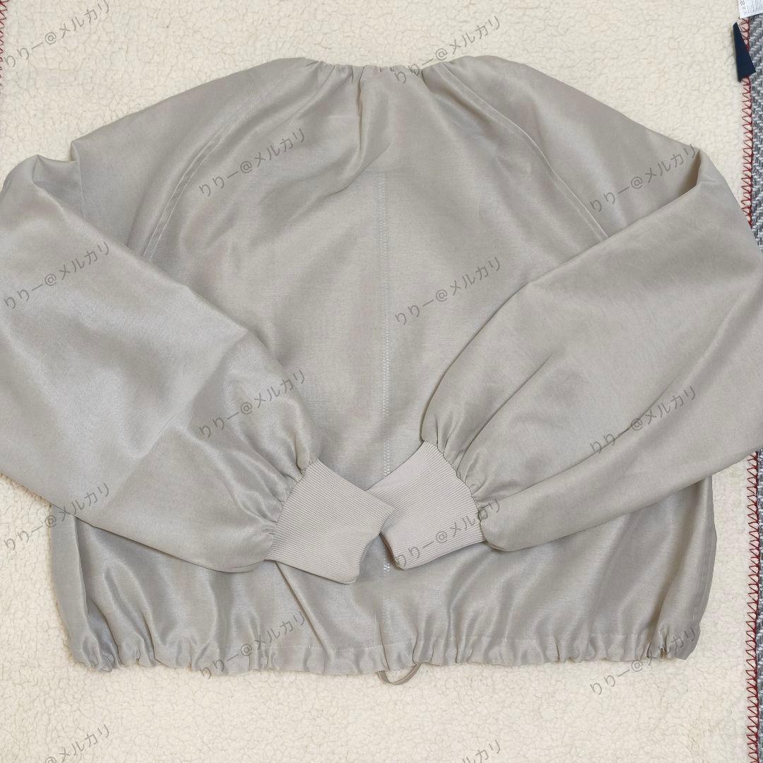 美品・25SS★IENA　シアーノーカラーブルゾン　ベージュ　イエナ