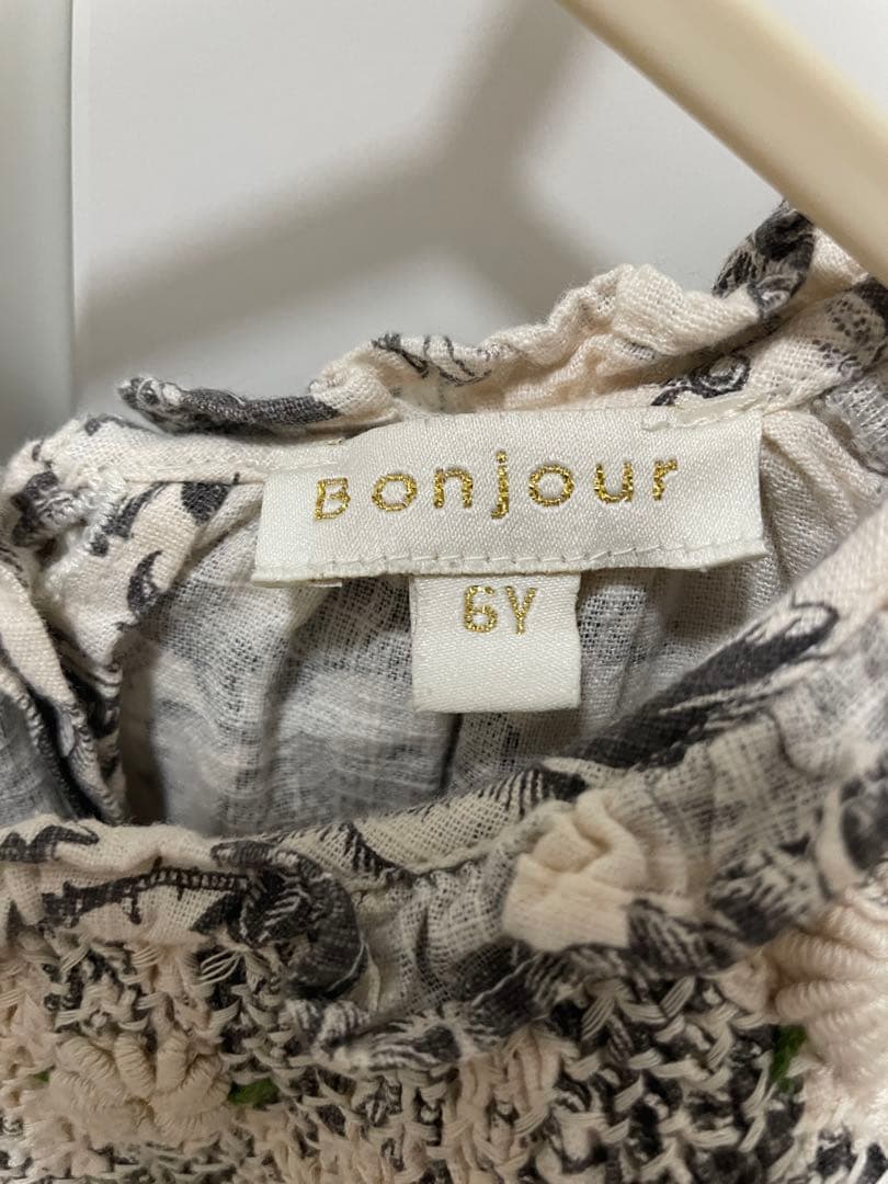 R*n様 bonjour diary♡花柄フリル長袖ブラウス 6Y