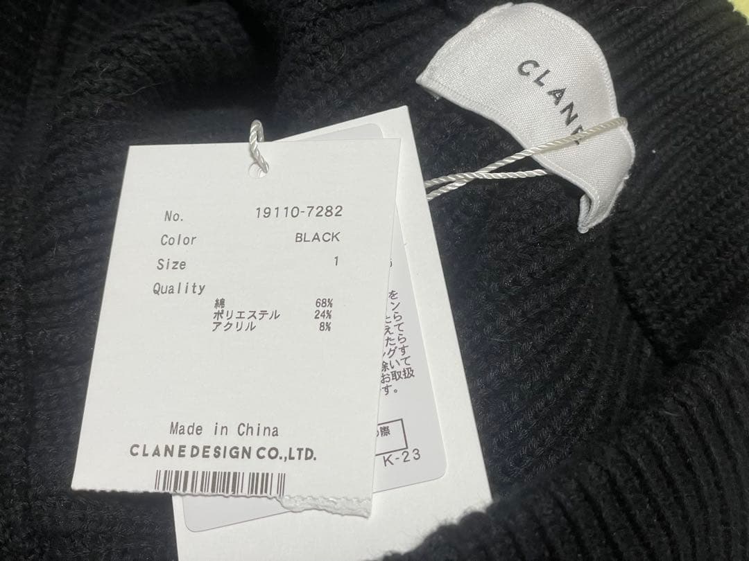 新品タグ付き♡clane KNIT SHORT PANTS ブラック サイズ1