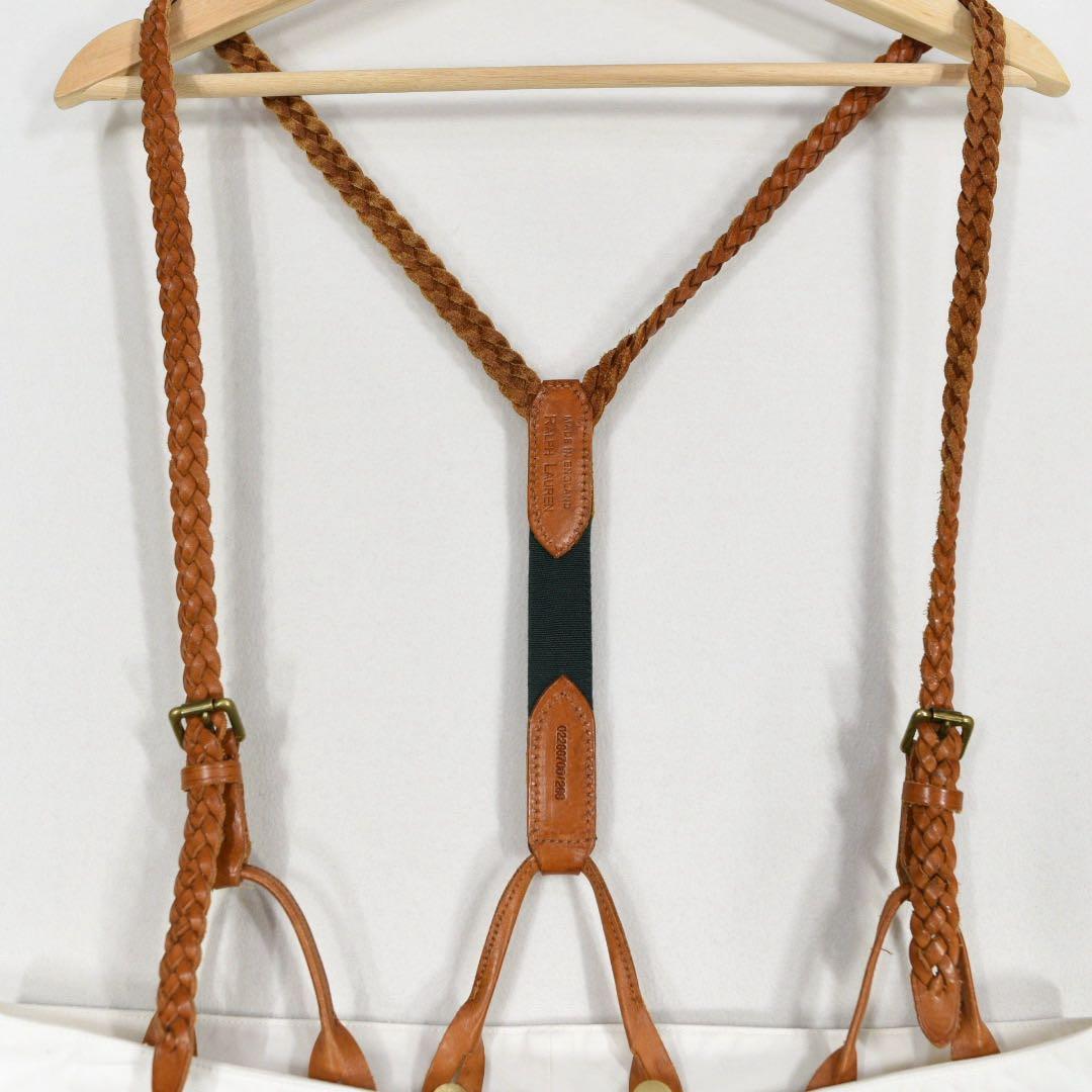 ラルフローレン サロペット　パンツ レザーサスペンダー 　(13)70-95