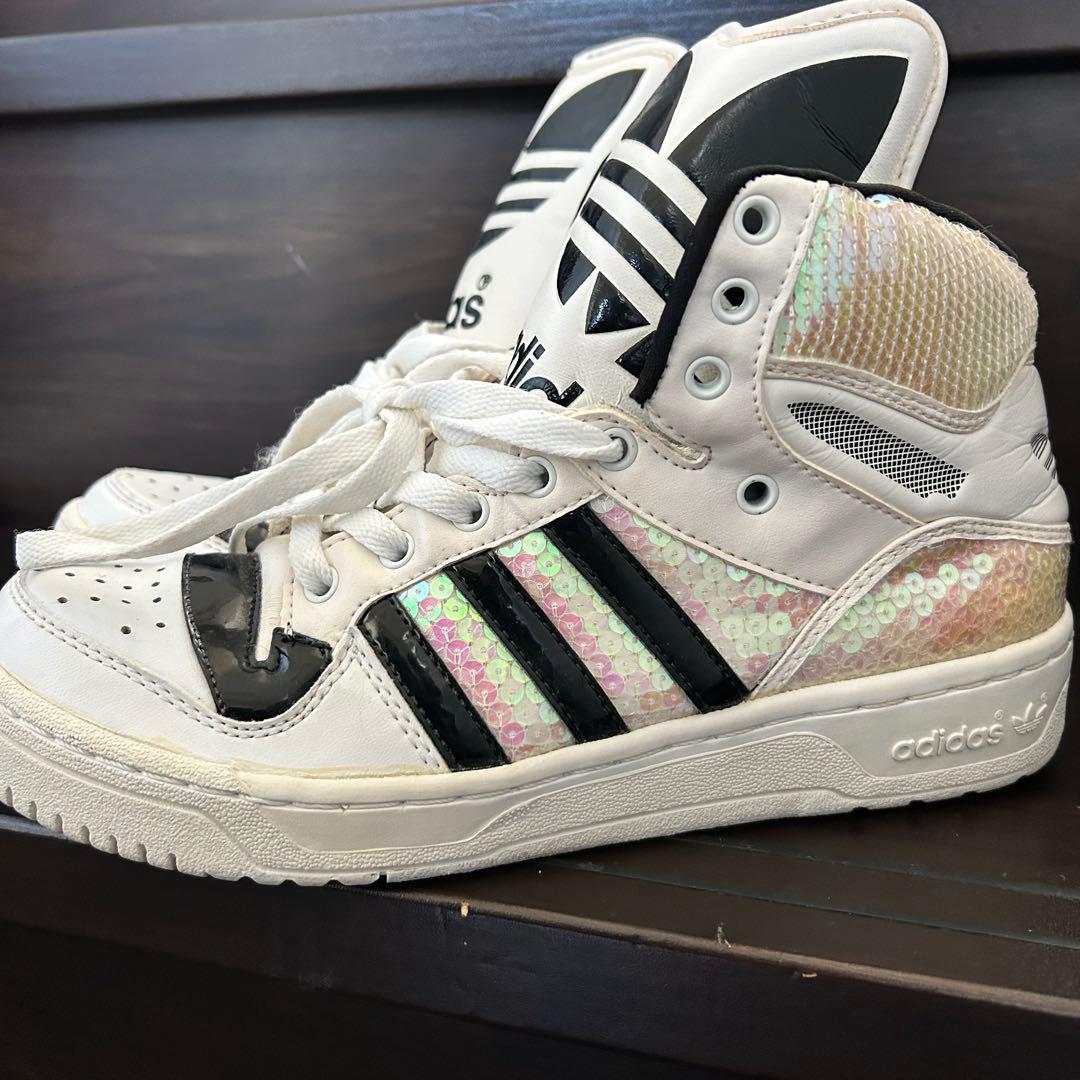 希少　アディダス ジェレミースコット スニーカー ハイカット ビッグロゴ