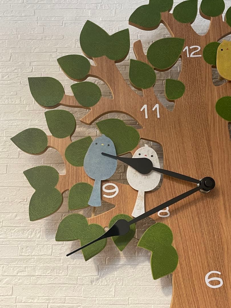 インターフォルム　掛時計　小鳥振り子付きムーブメント時計　トゥルル