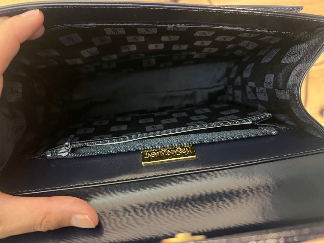 イヴサンローラン ショルダーバッグ YSL カサンドラ レザー ブラック