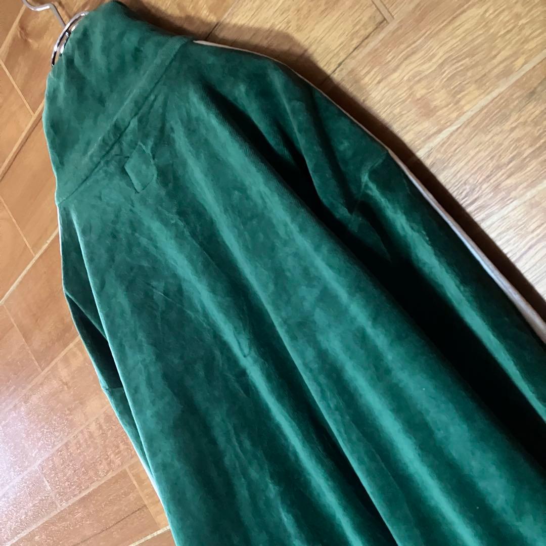 adidas トラックジャケット　ジャージ　ベロア　緑　白　松村北斗 XL