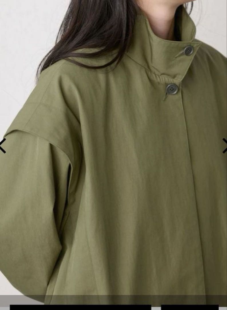 MidiUmi スタンドカラーコート