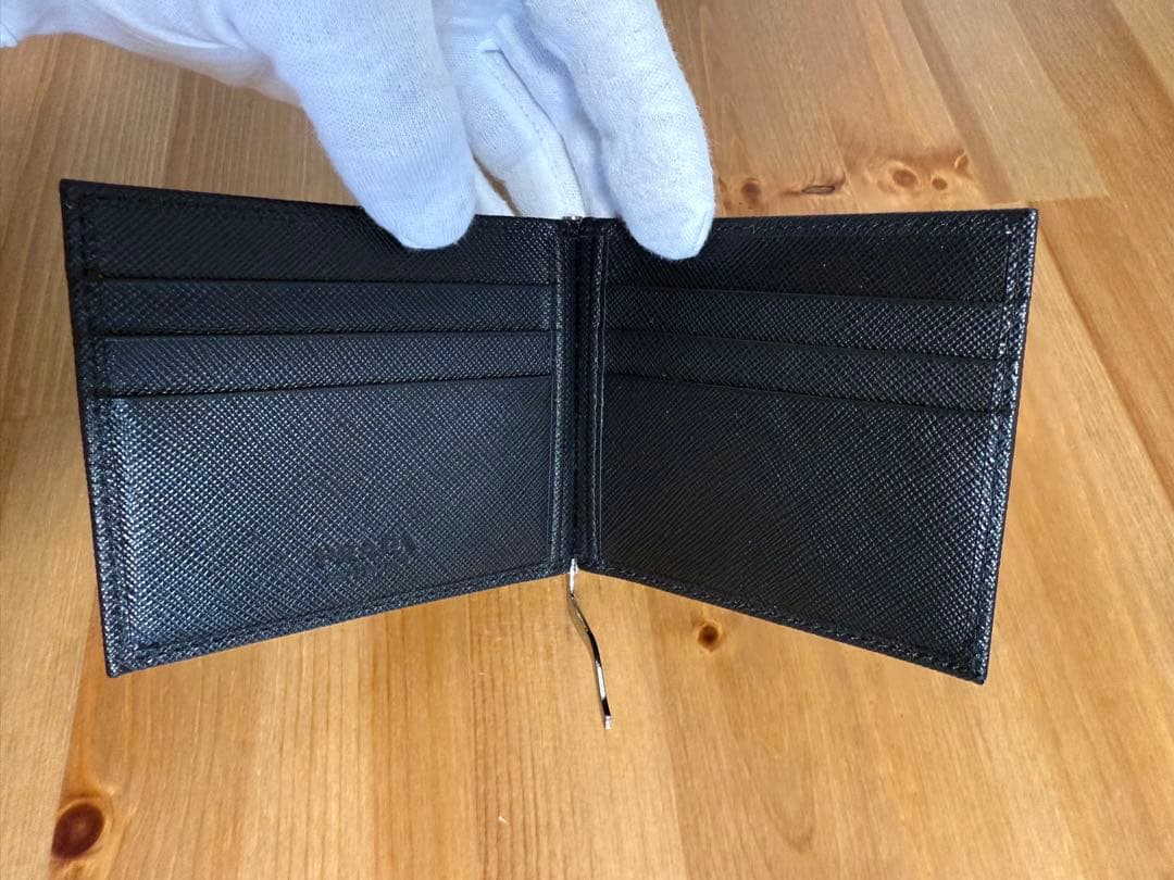 PRADA サフィアーノレザー マネークリップ