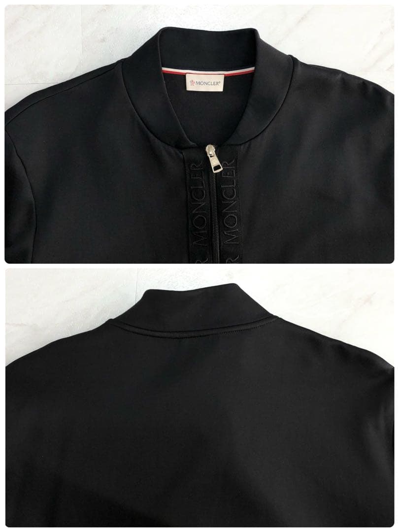 【極美品】MONCLER トラックジャケット ロゴ ブラック MASSEREAU