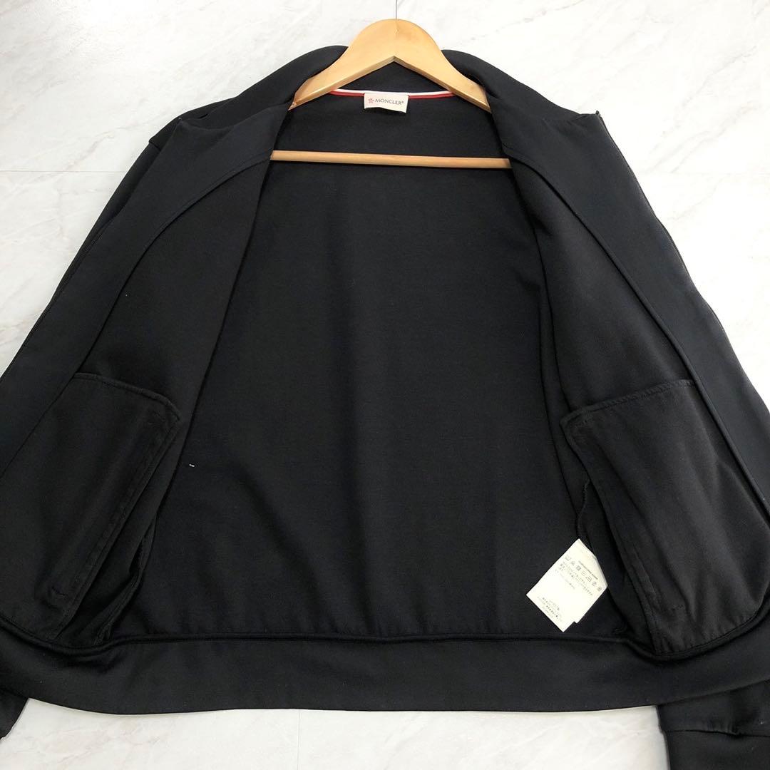 【極美品】MONCLER トラックジャケット ロゴ ブラック MASSEREAU