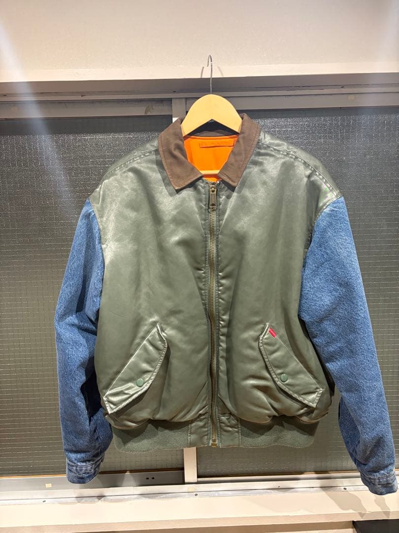 Supreme Denim Sleeve Ma-1 \