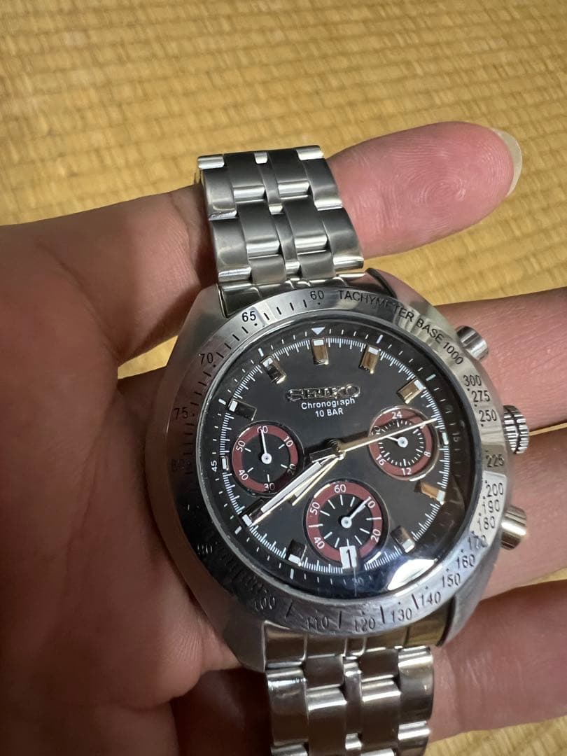 セイコー クロノグラフ ブラック 腕時計