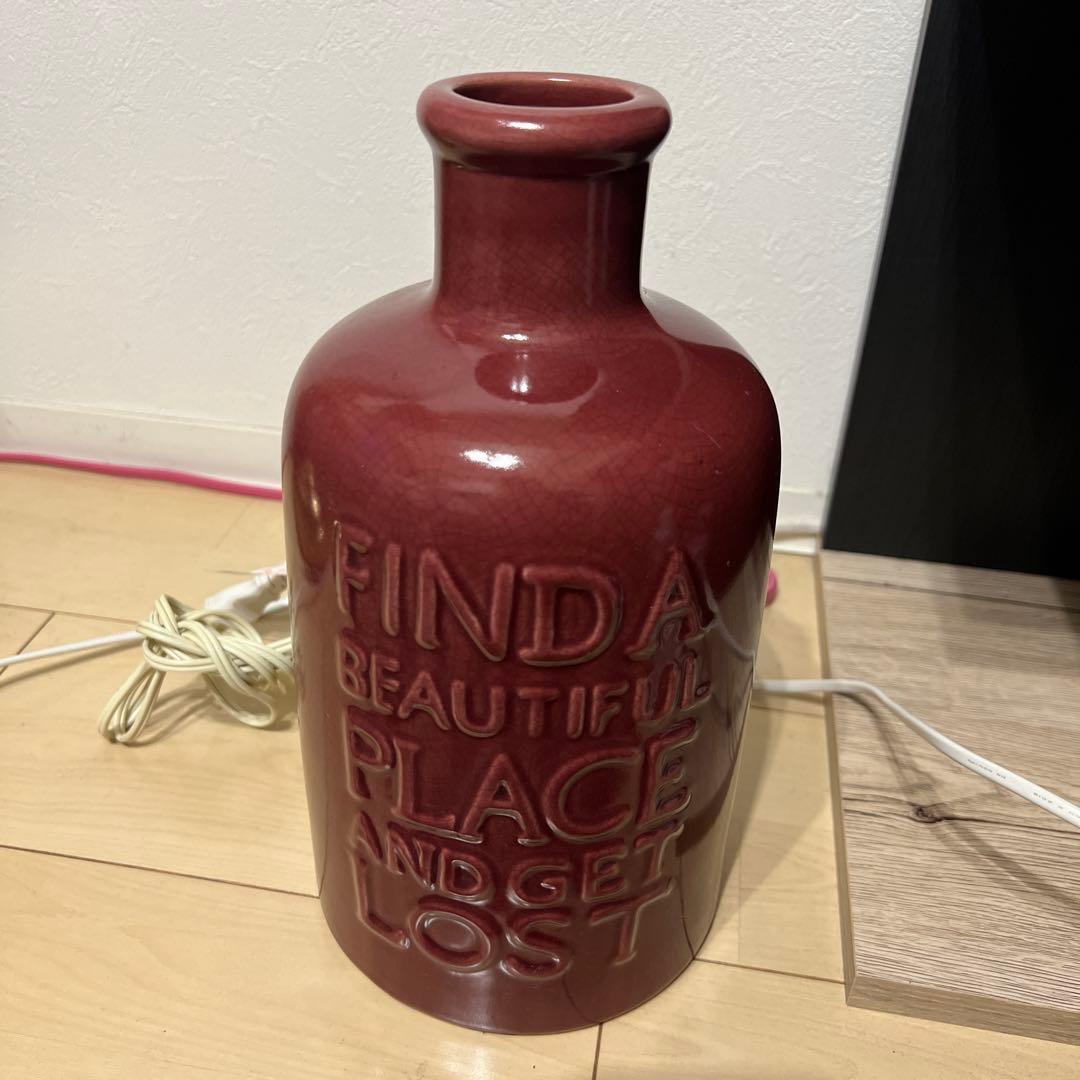 Onlili オンリリ 赤色 陶器製 アロマ超音波加湿器